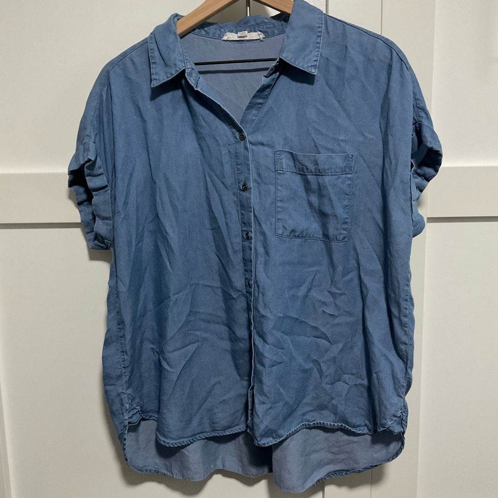 Jane and Delancey Blue Button Down Shirt